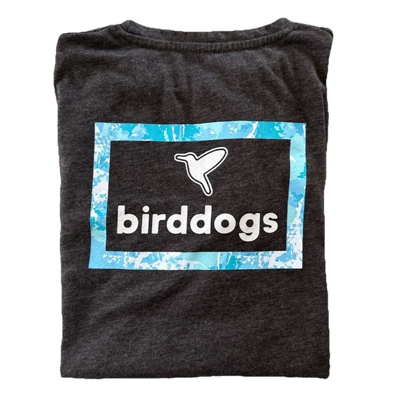 BirdDogs Heather Gray Graphic Print T-Shirt Mens Large Bird Dogs Logo - Picture 1 of 8
